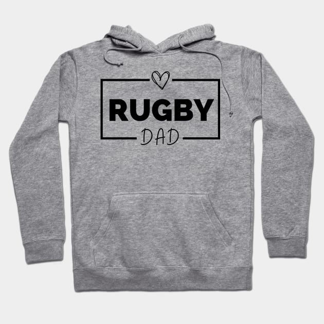 Funny Rugby Dad Hoodie by Lottz_Design 